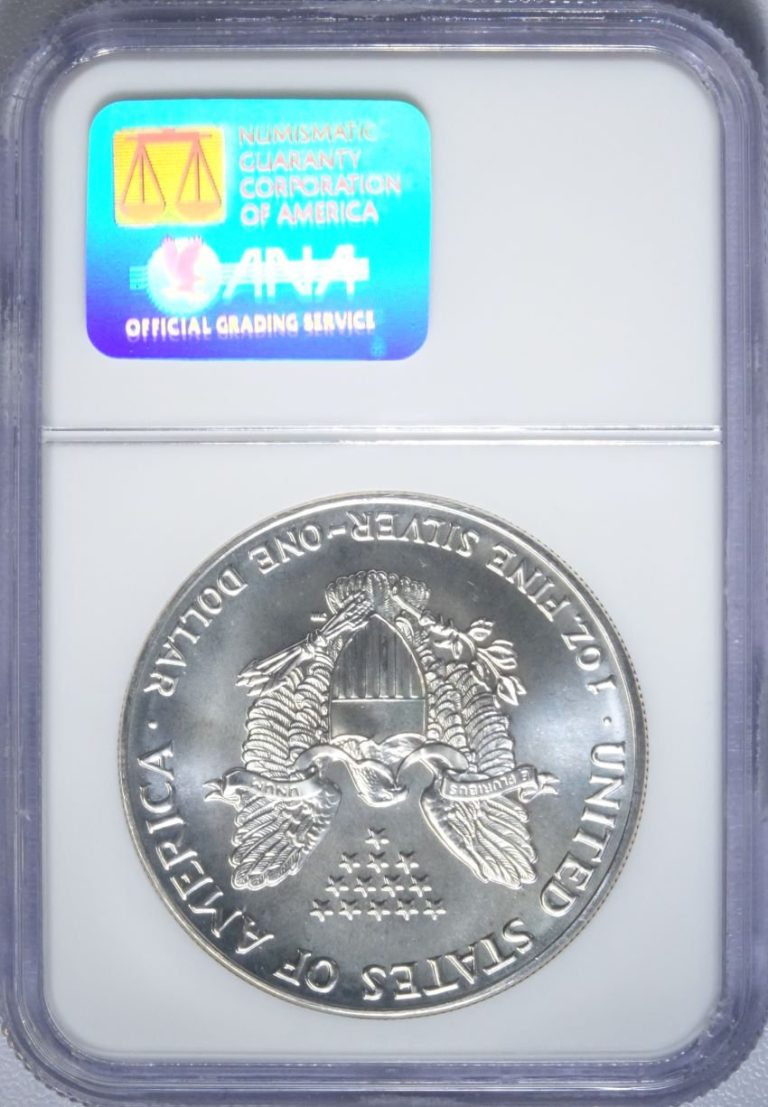 1990 American Silver Eagle Ngc Ms69