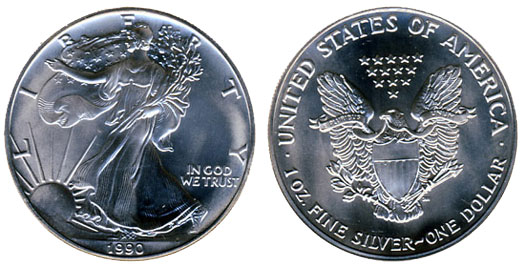 1990 American Silver Eagle