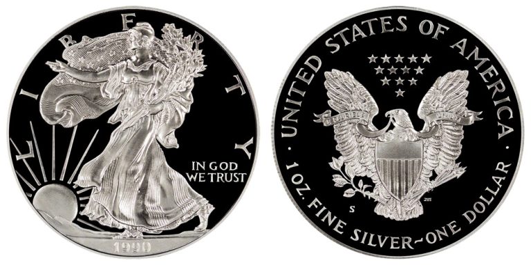 1990 S Proof American Silver Eagle