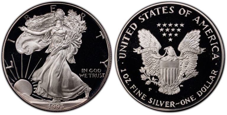 1993 P Proof American Silver Eagle