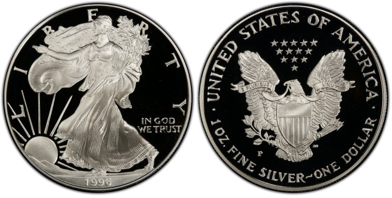 1996 P Proof American Silver Eagle