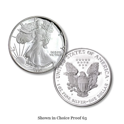 1997 P Proof American Silver Eagle