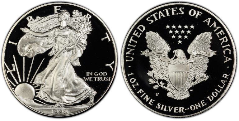 1998 P Proof American Silver Eagle