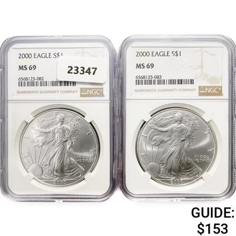 2000 American Silver Eagle Ngc Ms69