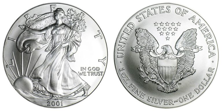 2001 W Proof American Silver Eagle