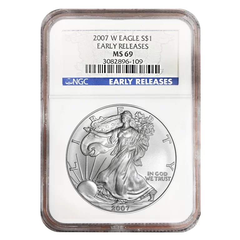  2007 American Silver Eagle Ngc Ms69