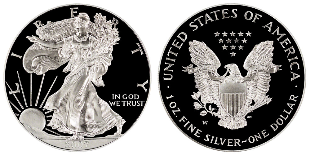 2007 W Proof American Silver Eagle