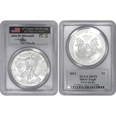 2013 S American Silver Eagle Ngc Ms70