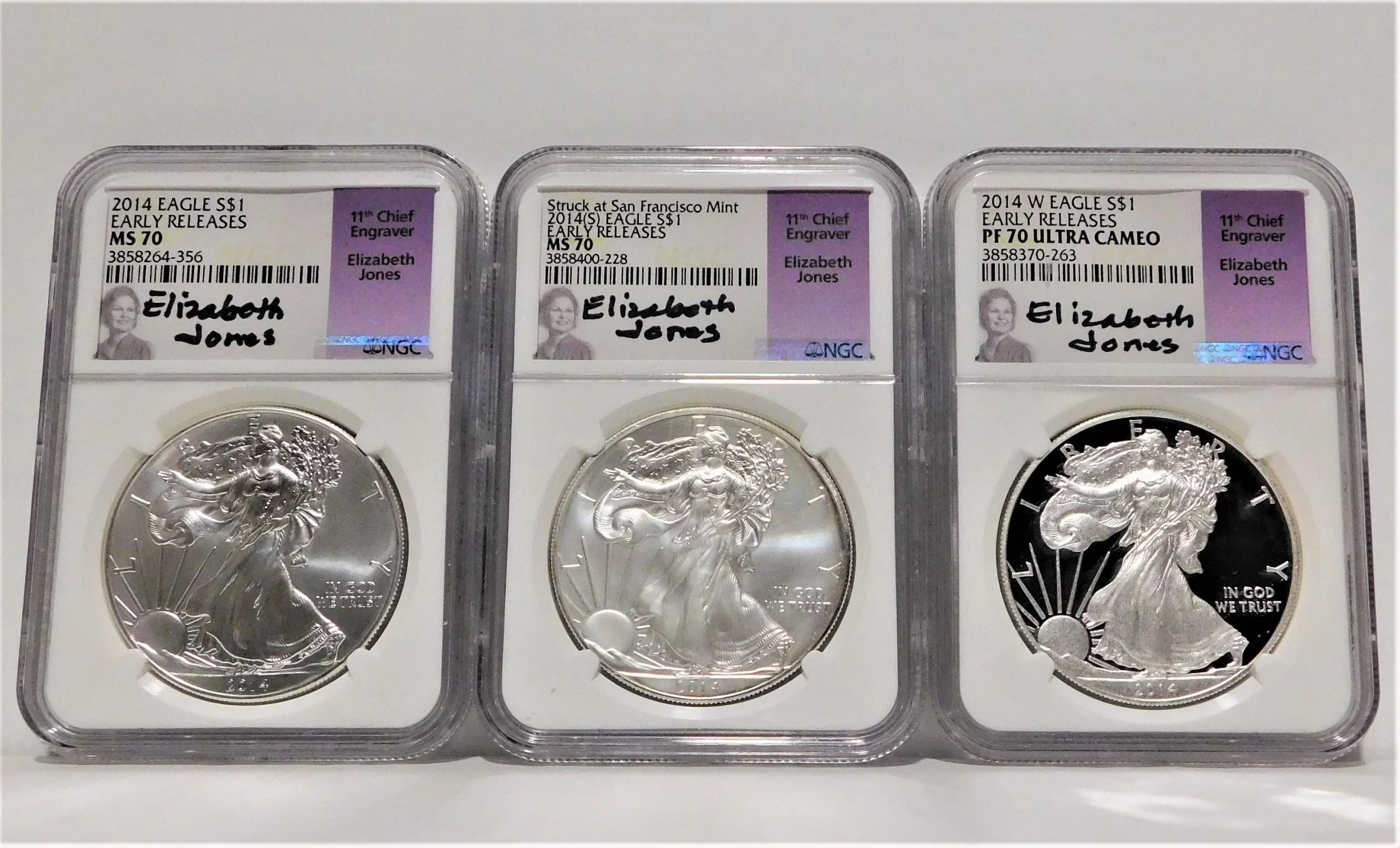 2014 S American Silver Eagle Ngc Ms70