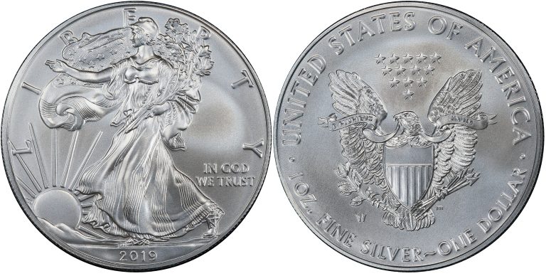 2019 W 1 Oz Burnished American Silver Eagle Coin