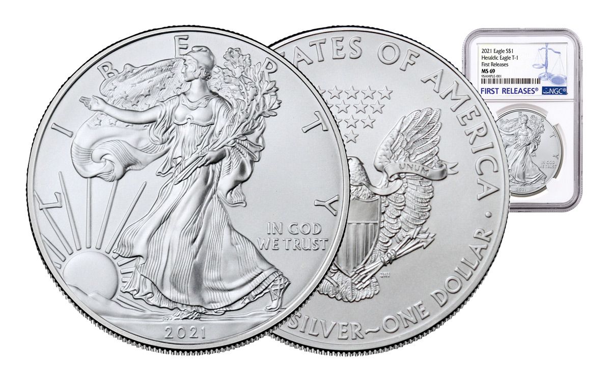 2021 P 1 Oz American Silver Eagle Coin Ngc Ms69 Er