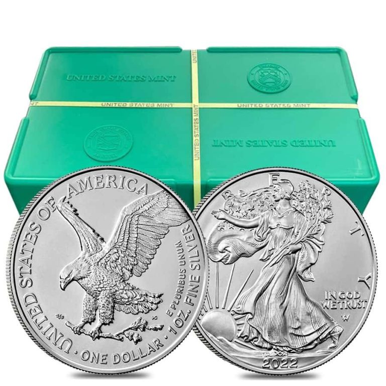 2022 1 Oz American Silver Eagle Monster Box 500 Coins