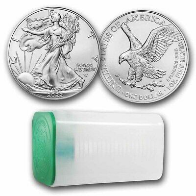 2022 1 Oz American Silver Eagle Tube 20 Coins